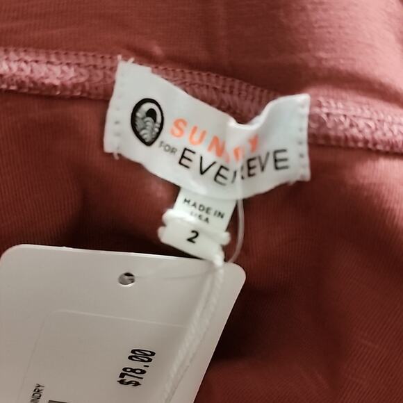 Sundry For Evereve Soleil La Lune Mauve Jam Ruched Mini Skirt Size 2 Medium New! - Picture 13 of 16